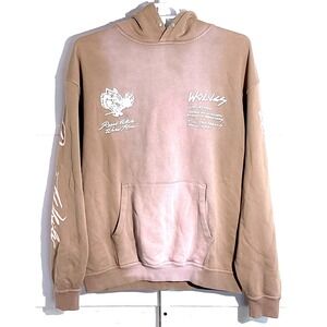 Darc Sport X Civil Iron Roses Pierce Hoodie Brown Size Large Red Tag 1-500